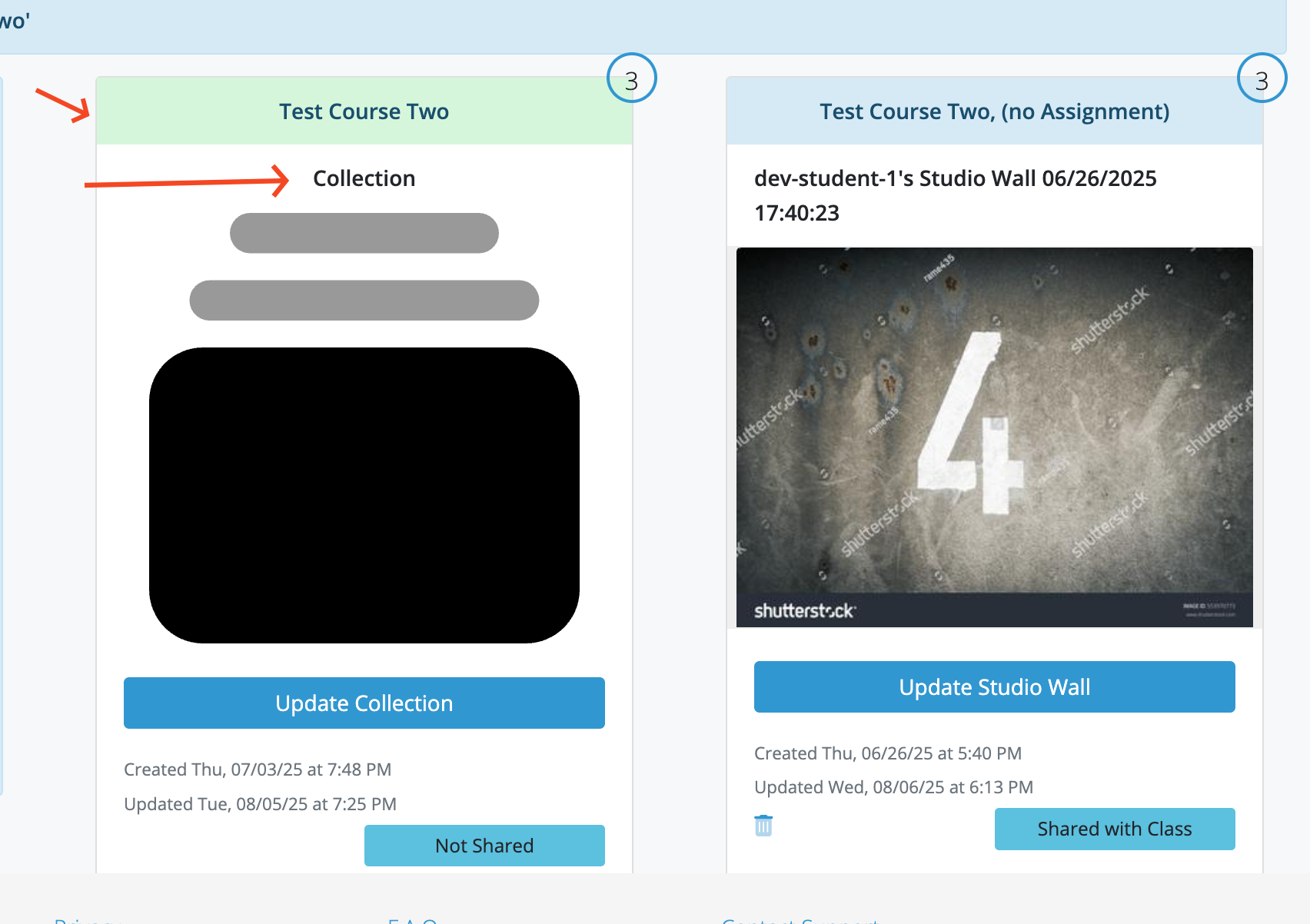 Studio Wall Item Adornments Example