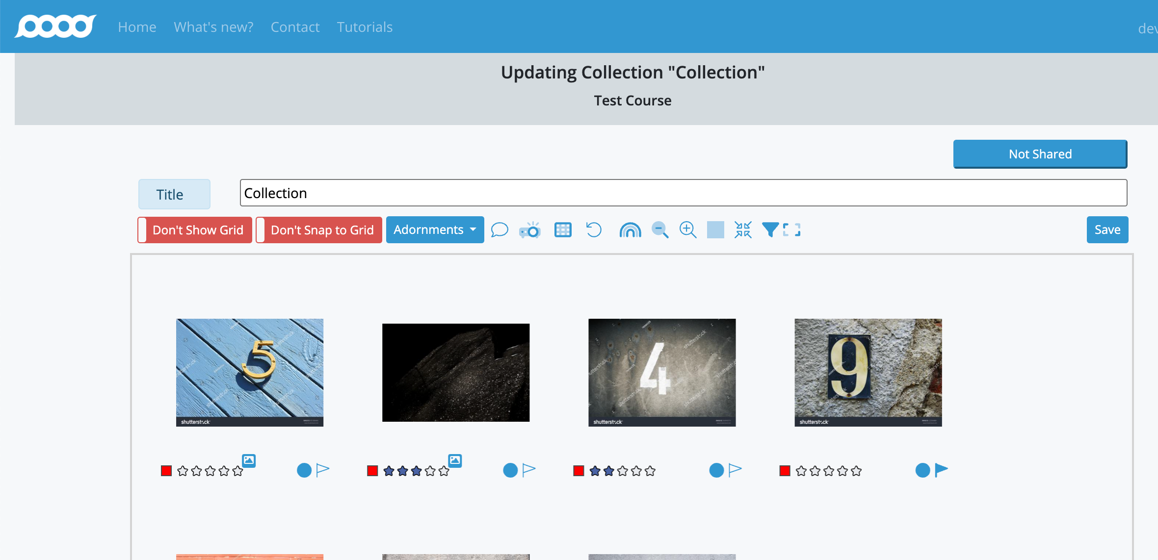 Studio Wall Item Adornments Example