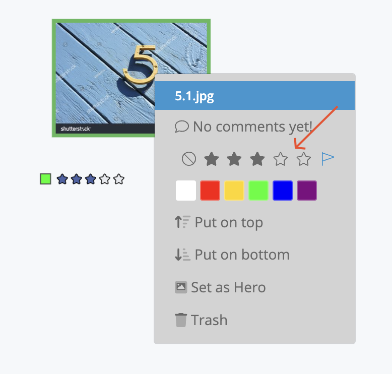 Studio Wall Item Adornments Example